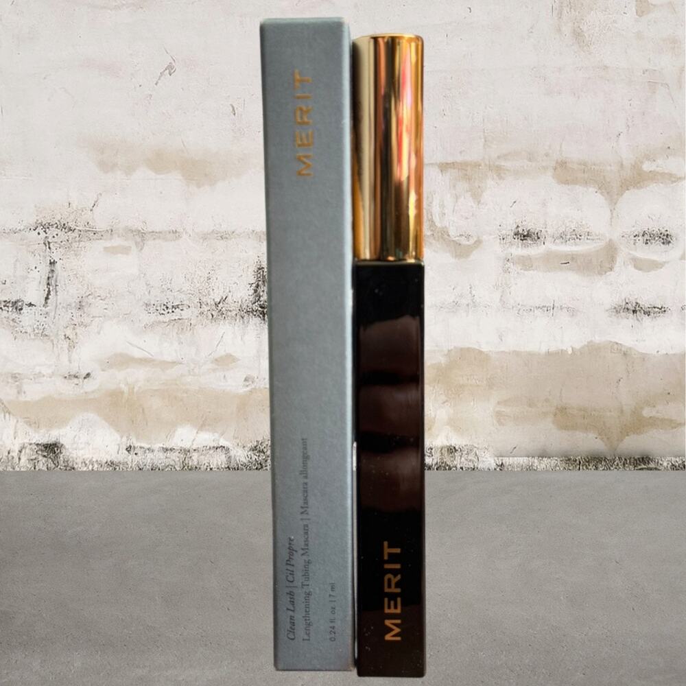 MERIT $28 Clean Lash Lengthening Tubing Mascara in Black NIB